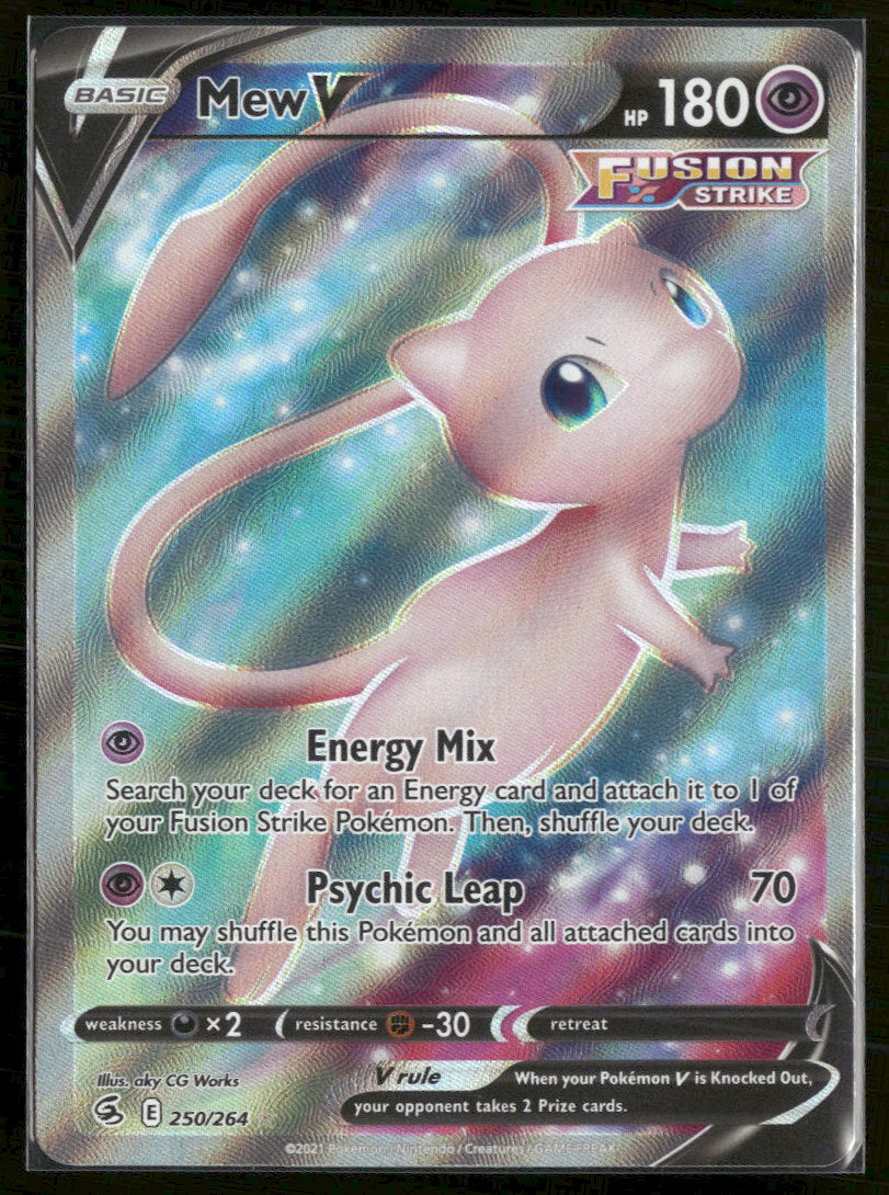 SWSH08: Fusion Strike Mew V (Full Art) #250/264