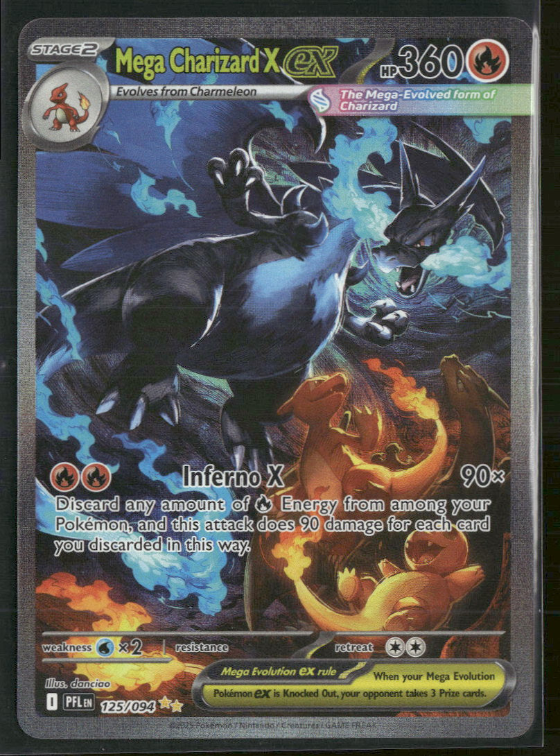 ME02: Phantasmal Flames Mega Charizard X ex #125/094