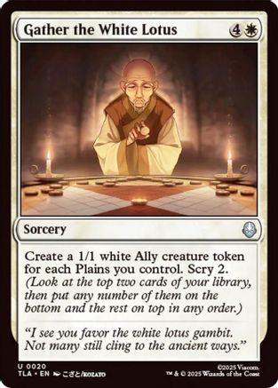 Gather the White Lotus (TLA-020) - Avatar: The Last Airbender