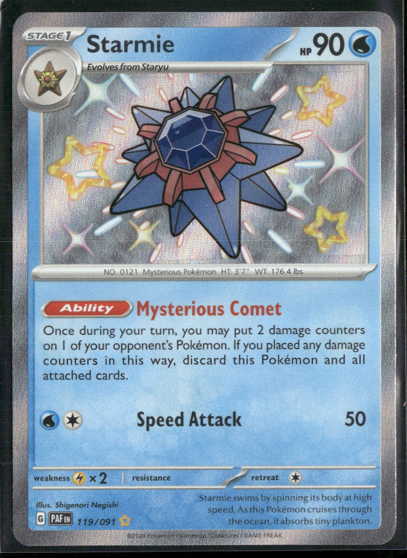 SV: Paldean Fates Starmie #119/091