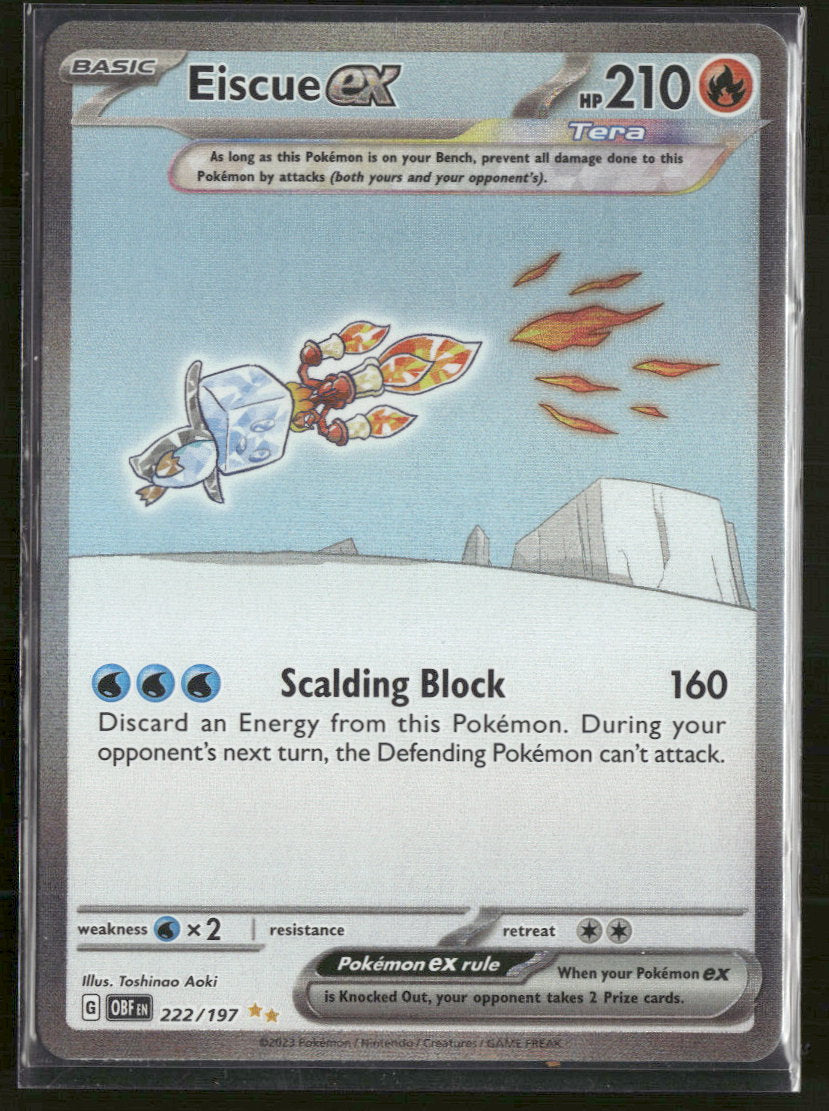 SV03: Obsidian Flames Eiscue ex #222/197