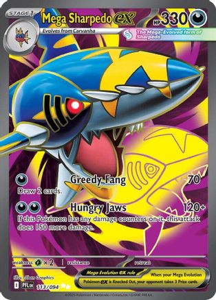 Mega Sharpedo ex 113/094 - ME02 Phantasmal Flames Holofoil