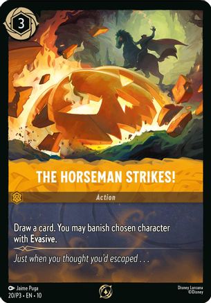 The Horseman Strikes! (20) - Disney Lorcana Promo Cards Cold Foil