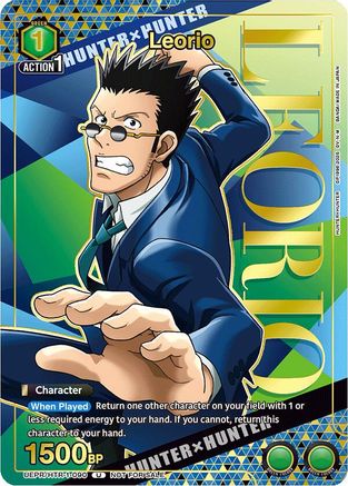 Leorio (090) (Gold) (UEPR/HTR-1-090) - Union Arena Promotion Cards Foil
