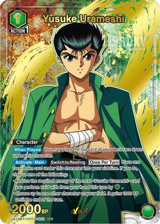 Yusuke Urameshi (002) (R*) (UE13BT/YYH-P-002) - UE13BT Yu Yu Hakusho Ghost Files Foil
