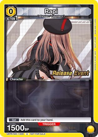 Rapi (009) (UEPR/NIK-1-009) - UE14BT GODDESS OF VICTORY NIKKE Release Event Cards