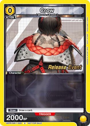 Crow (020) (UEPR/NIK-1-020) - UE14BT GODDESS OF VICTORY NIKKE Release Event Cards