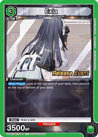 Exia (UEPR/NIK-1-080) - UE14BT GODDESS OF VICTORY NIKKE Release Event Cards