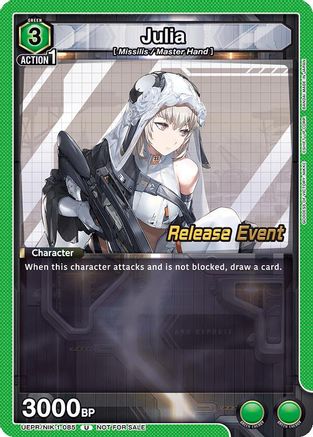Julia (UEPR/NIK-1-085) - UE14BT GODDESS OF VICTORY NIKKE Release Event Cards