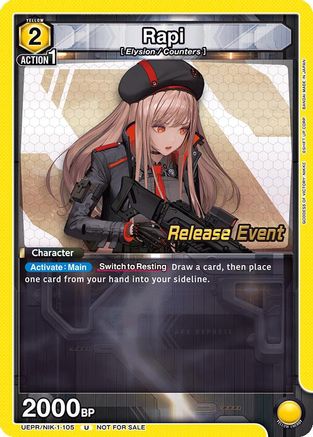 Rapi (105) (UEPR/NIK-1-105) - UE14BT GODDESS OF VICTORY NIKKE Release Event Cards