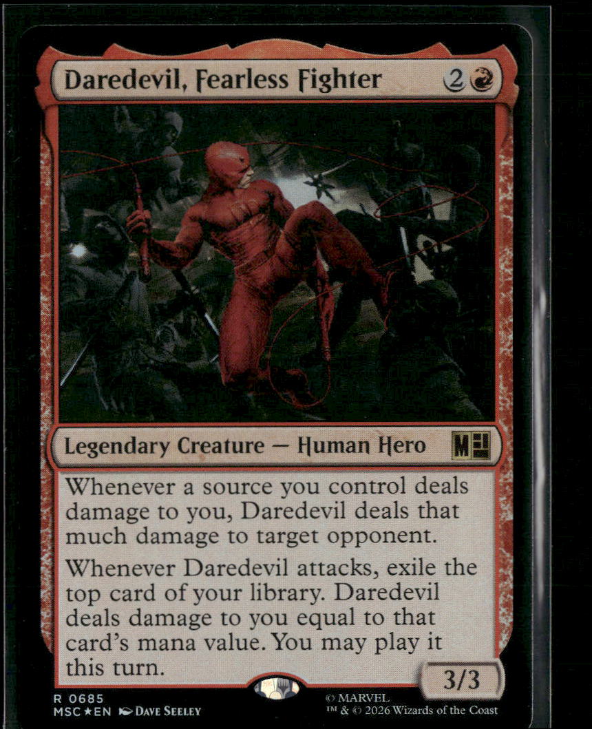 Commander: Marvel Super Heroes Daredevil, Fearless Fighter Foil #685
