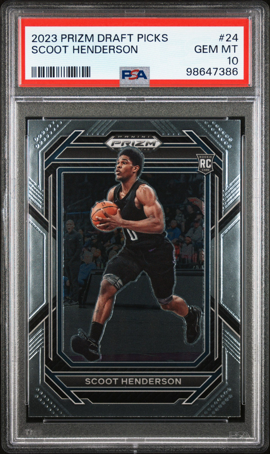 2023 Panini Prizm Draft Picks Scoot Henderson 10 PSA #24