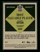 2025 Topps Update Most Valuable Shohei Ohtani #MV-2