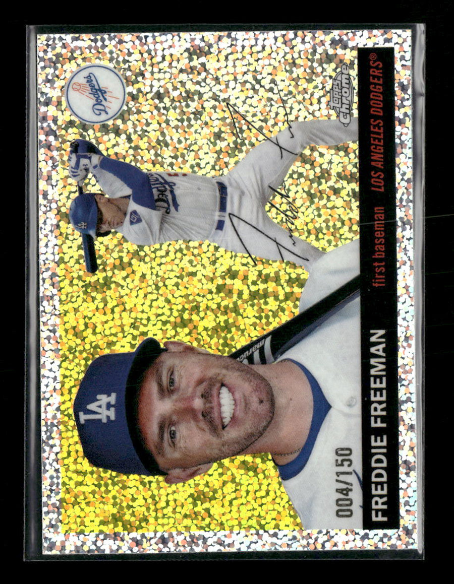 2025 Topps Chrome Platinum Speckle Refractors Freddie Freeman #/150 #79