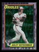 2025 Topps 35th Anniversary Green Crackle Foilboard Adley Rutschman #T90-53