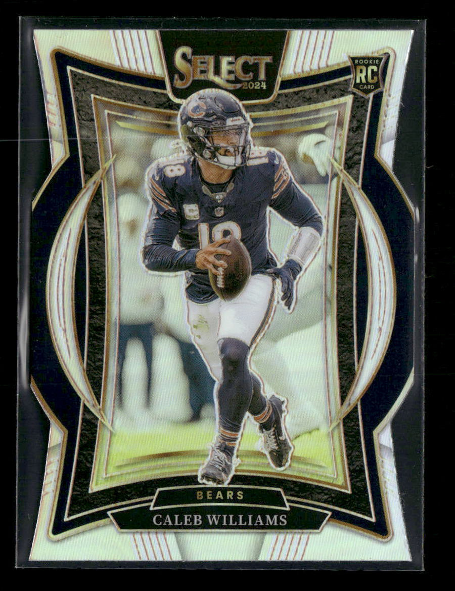 2024 Panini Select Silver Prizm Die Cut Caleb Williams Rookie #25