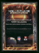 2025 Topps Chrome Orange Galactic Refractor Terry McLaurin #/25 Auto #SFS-TML