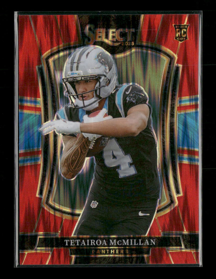 2025 Panini Select Red Prizm Shock Tetairoa McMillan Rookie #/249 #144