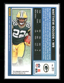 2025 Donruss Rated Rookies Autographs Green Matthew Golden Rookie Auto #311
