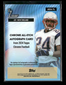 2024 Topps Chrome All-Etch Autographs Yellow Refractor Ty Law #/75 Auto #AEA-TL