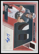 2024 Panini Zenith Rookie Patch Red Will Shipley Rookie #/50 Auto #236