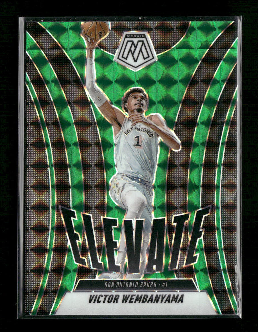 2024-25 Panini Mosaic Elevate Mosaic Green Victor Wembanyama #11