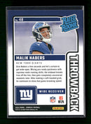 2024 Donruss Rated Rookies Throwback Studio Series Malik Nabers #/100 #48