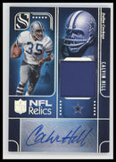 2025 Panini Silhouette NFL Relics Holo Silver Calvin Hill #/15 Auto #NRA-CHL
