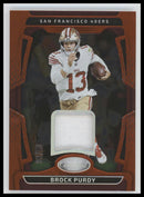 2025 Panini Certified Materials Mirror Orange Etch Brock Purdy #/30 #MME-BPY