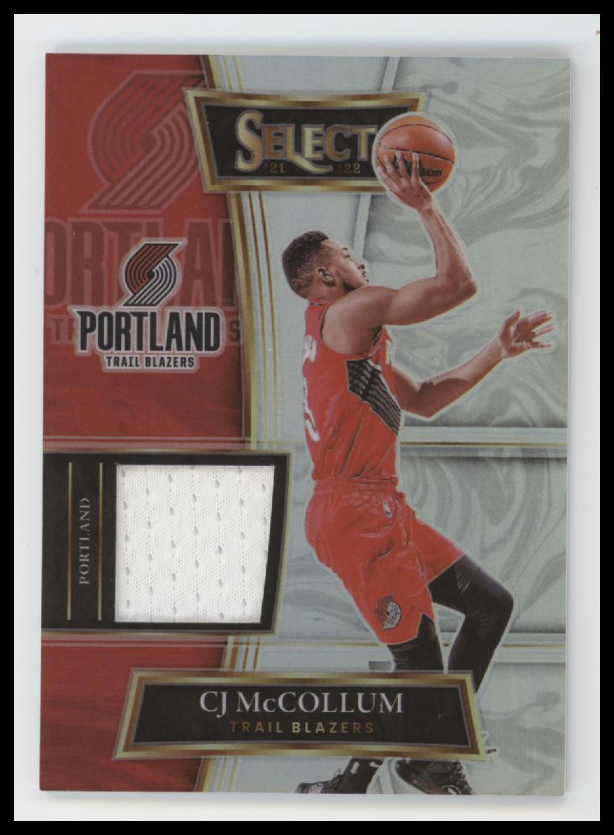 2019-20 Panini Select Select Swatches CJ McCollum #SS-CJM