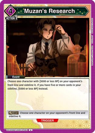 Muzan's Research (UEX05BT/KMY-3-061) - UEX05BT Demon Slayer Kimetsu no Yaiba Vol2