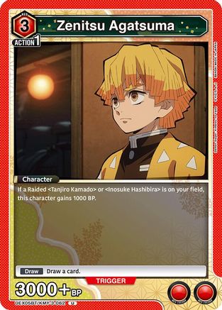 Zenitsu Agatsuma (UEX05BT/KMY-3-062) - UEX05BT Demon Slayer Kimetsu no Yaiba Vol2