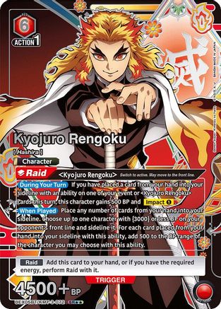 Kyojuro Rengoku (072) (SR**) (UEX05BT/KMY-3-072) - UEX05BT Demon Slayer Kimetsu no Yaiba Vol2 Foil