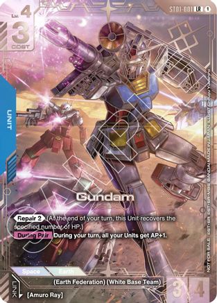 Gundam (Regional Championship 3rd Place) (ST01-001) - Gundam Promotional Cards Holofoil