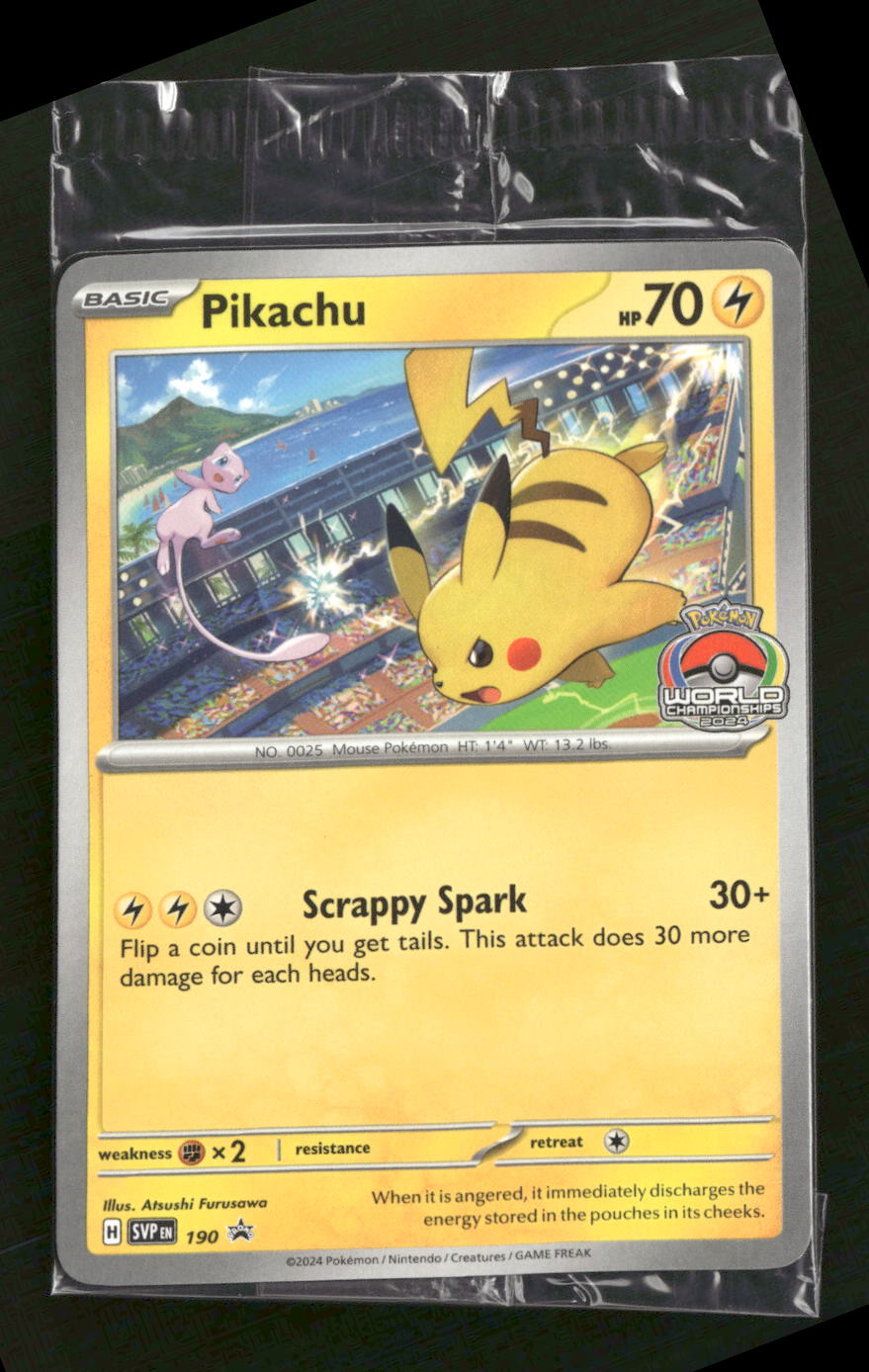 SV: Scarlet & Violet Promo Cards Pikachu #190