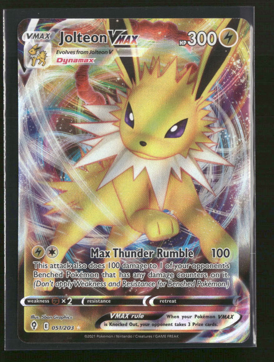 SWSH07: Evolving Skies Jolteon VMAX #051/203