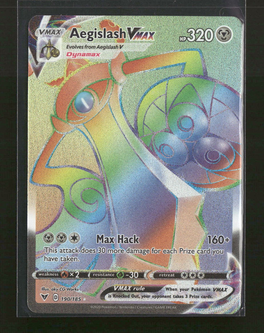 SWSH04: Vivid Voltage Aegislash VMAX (Secret) #190/185