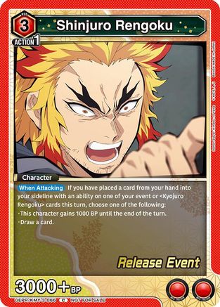 Shinjuro Rengoku (UEPR/KMY-3-066) - UEX05BT Demon Slayer Kimetsu no Yaiba Vol2 Release Event Cards