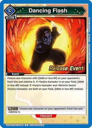 Dancing Flash (UEPR/KMY-3-045) - UEX05BT Demon Slayer Kimetsu no Yaiba Vol2 Release Event Cards