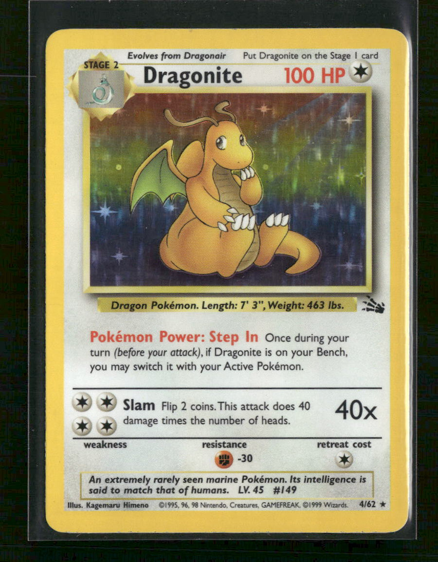 Fossil Dragonite (4) Unlimited #04/62