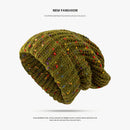 Women's Mixed Color Thermal Knitting Sleeve Cap