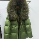 Women's Mid-length Padded Fur Coat