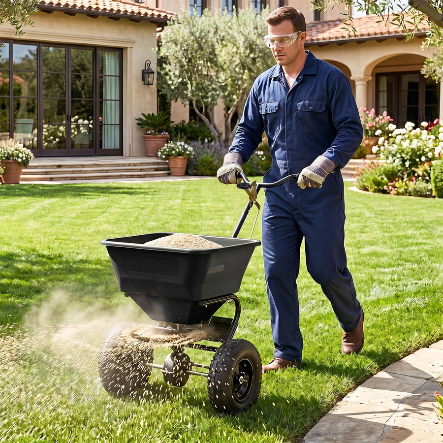 Walk-Behind Broadcast Spreader 66 LBS with 13