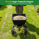 Walk-Behind Broadcast Spreader 66 LBS with 13" Tires