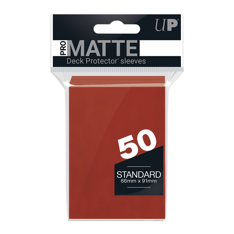 Ultra PRO: Standard 50ct Sleeves - PRO-Matte (Red)
