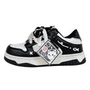 Black And White Board Shoes Women's All-match