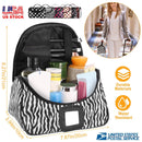 Travel Makeup Bag Portable Cosmetic Organizer with Cosmetic Mirror Waterproof Toiletry Wash Bag for Women