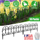 Garden Edging Border Panels 10-Pack with Rotatable Connectors