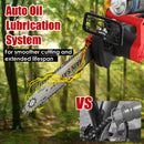 12" Cordless Chainsaw – Brushless, Dual 21V Batteries, Auto Oiler