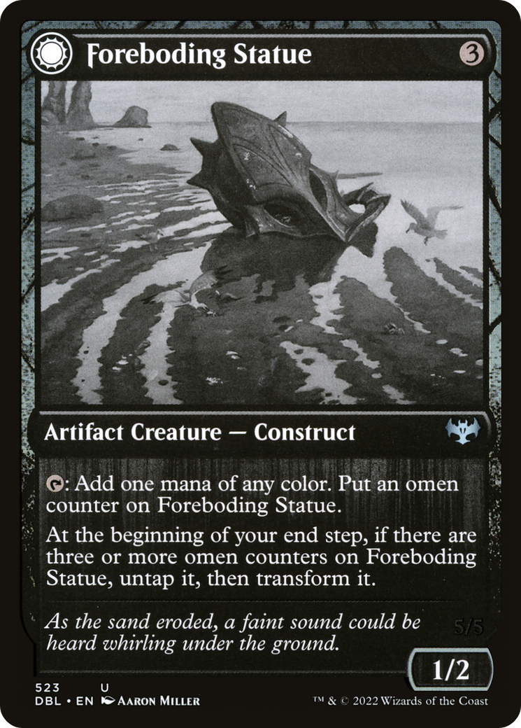 Foreboding Statue // Forsaken Thresher [Innistrad: Double Feature] Foil